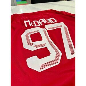 Team Canada Olympics Hockey 2026 Connor McDavid #97 Sewn Jersey Medium Red NEW